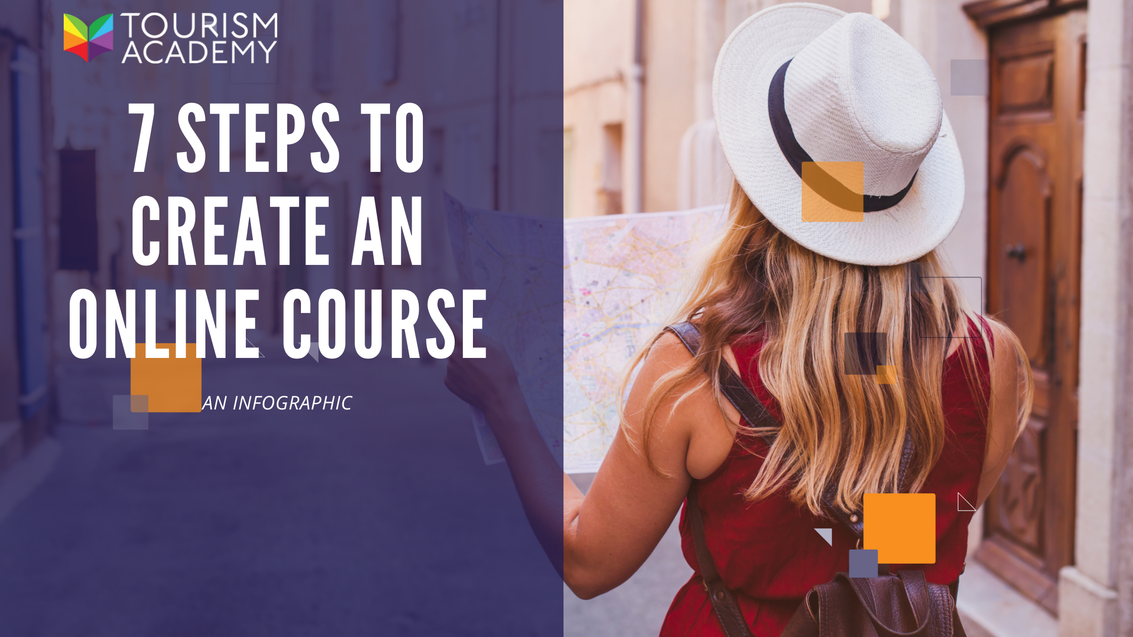 7 steps to create an online course infographic